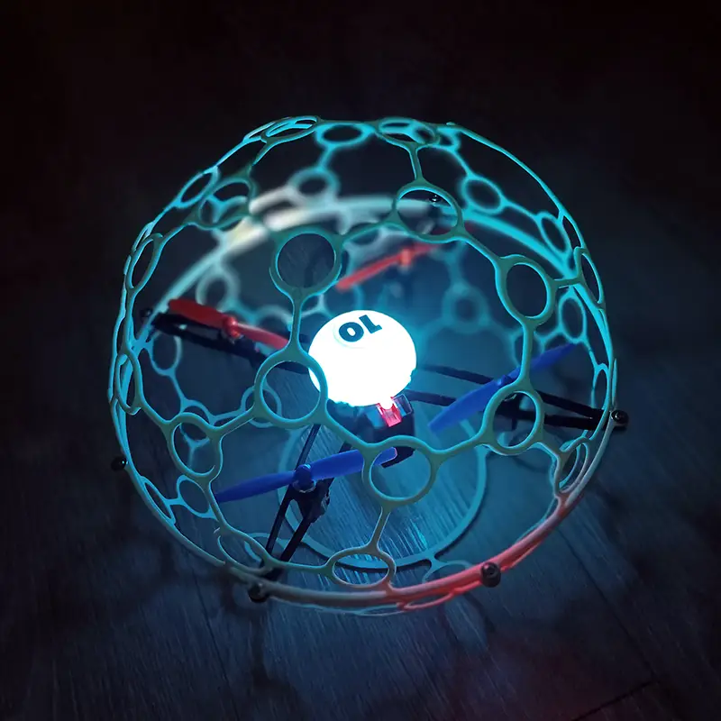 Drone Ball avec structure sphérique de protection